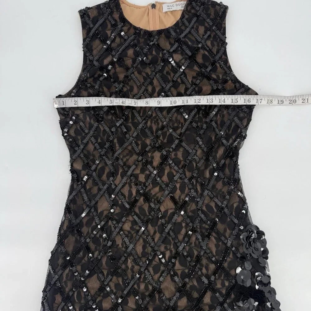 Mac Duggal Size 6 Black 94277 Embellished Sleeveless Mermaid Formal Gown Dress - Picture 12 of 16